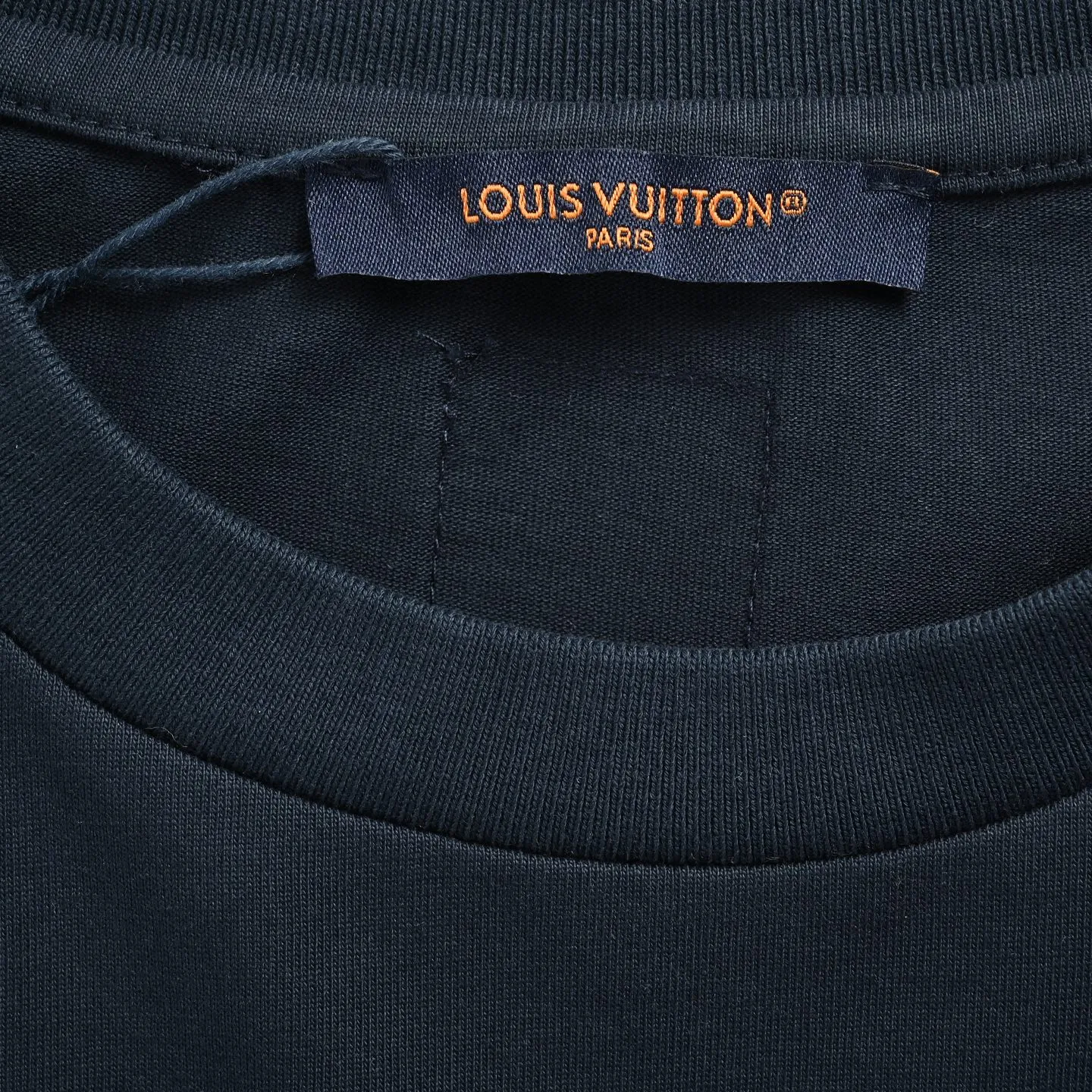 Louis Vuitton/Louis Vuitton 26ss denim patch embroidered short sleeves